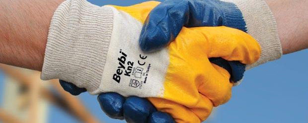 Kn2 3/4 Nitril Kaplı Pamuk Eldiven Superior 3/4 Nitrile Coated Cotton Glove Tüm endüstri kollarında genel amaçlı işler için, montaj ve mekanik işleri,otomotiv, yükleme, sanayi ve inşaat alanlarında