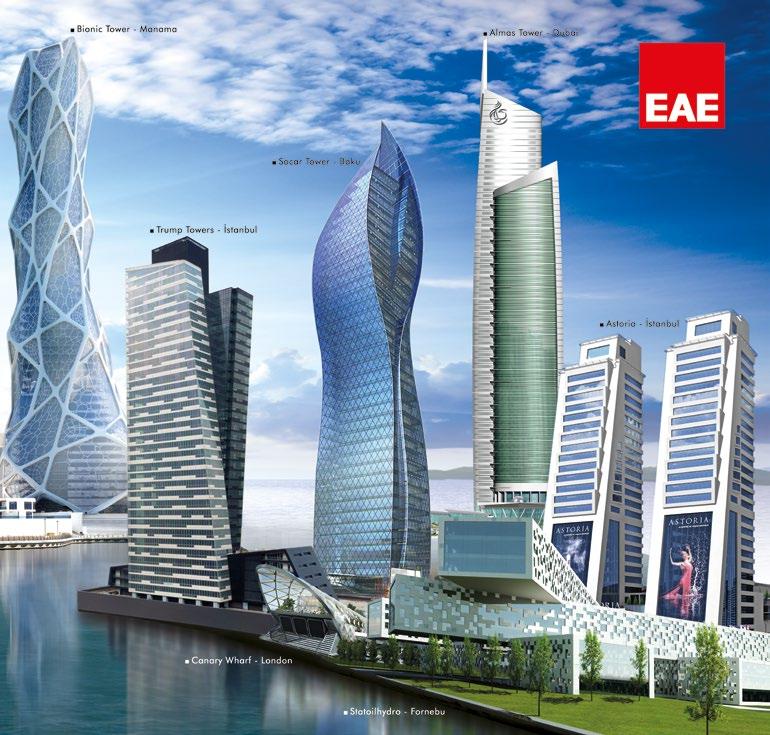EAE şirketler grubu %100 yerli sermaye ile kurulmuş olup, Dünya çapında 2.500 den fazla çalışanı ile faaliyetlerini sürdürmektedir. EAE ürünleri 100 den fazla ülkede güvenle kullanılmaktadır.