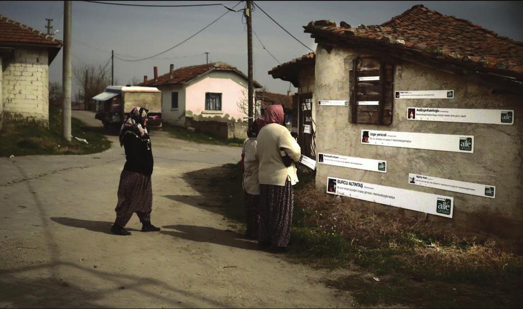 Aile Çiftçiliği Bankacılığı reklam kampanyası Kampanya kapsamında Twitter da #senbırakıpgitmediye etiketi altında 10.000 üzerinde tweet paylaşımı oldu. Reklam filmi, Facebook ta 780.000 kişiye ulaştı.