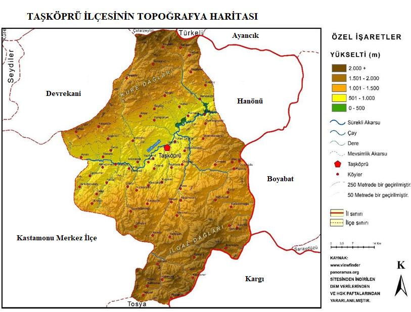 Suç ve Mekân İlişkisine Coğrafi Bir Yaklaşım: Taşköprü Şehri (Kastamonu) Örneği 4.Bulgular Şekil 2.