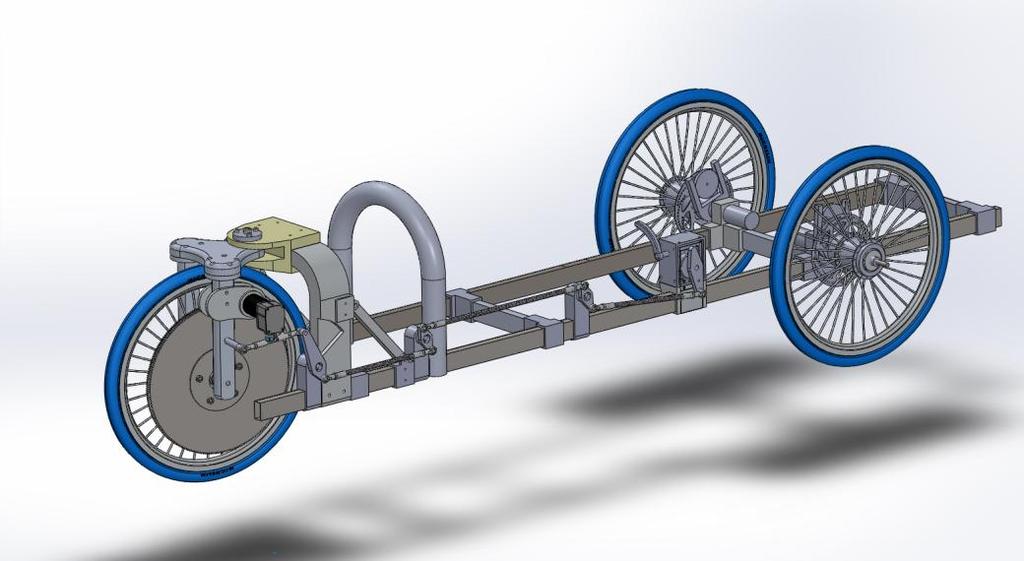 3.2 Şasi ve Hareket Analizi Üretimi yapılan aracın, üretim aşamasından önce katı modellenme programlarında üzerine gelen kuvvetler ve hareket analizi yapılmıştır.