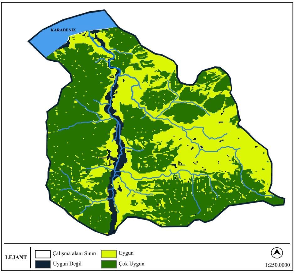 Harita 2: Filyos Vadisi ve Yakın Çevresindeki Potansiyel Orman Alanları. 2.3.