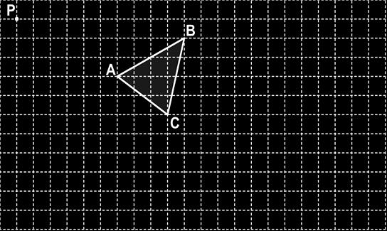 4) Bir kişinin ABC üçgenini büyütmek için aşağıdaki kuralları aynı anda uygulaması gerekiyor: PB doğru parçasından B* noktasına, P noktasının B noktasına olan uzaklığının 2 katı olacak şekilde, PA