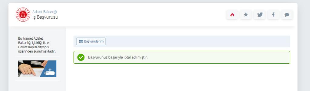 24. İptal edilen başvuru sonrası tekrar başvuru yapmak istemeniz halinde tüm adımları baştan uygulamanız gerekmektedir.