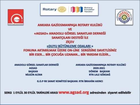 Ankara Gaziosmanpaşa Rotary Kulübü ONLINE RESİM SERGİSİ Ankara Gaziosmanpaşa RK nü pandemi