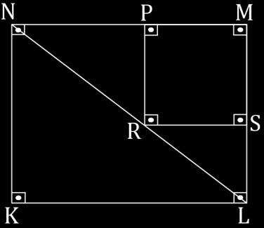 ]AB] [AC[ ىو مركز ادلثلث G GC = AB, AG = 4 إن كان سم BG = x كم سم A) 2 B) 3 C) 8 D) 4 E) 5 KLMN dikdörtgen, PRSM karedir.