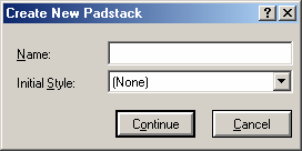 138 Name kısmı oluşturulacak yeni pad yığınına verilecek ismin girildiği alandır. Inıtial Style alanından bir başlangıç pad biçimi belirlenir.