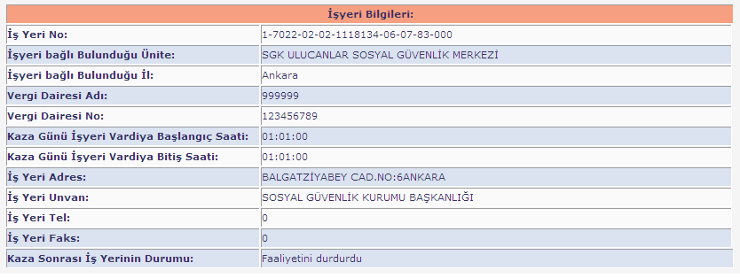 İŞ KAZASI BİLDİRİMİ İŞ KAZASI BİLDİRİM FORMU GÖRÜNTÜLEME İŞLEMLERİ SGK İş Kazası ve Meslek Hastalığı Bildirim