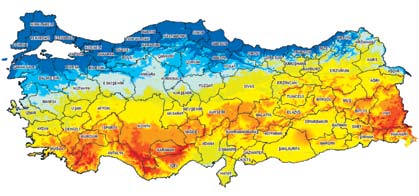 6. TÜRKİYE NİN GÜNEŞ ENERJİSİ VERİLERİNİN ANALİZİ VE İLAVE ÇALIŞMALAR 6.1.