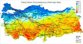 PROJE ENERJi Mühendislik Sistemleri Üretim Danışmanlık ve Ticaret Türkiye Global Güneş Enerjisi Potansiyeli Tel : 312-2101056 312-2101300/403 Fax: 312-210 1309 info@projeenerji.com.