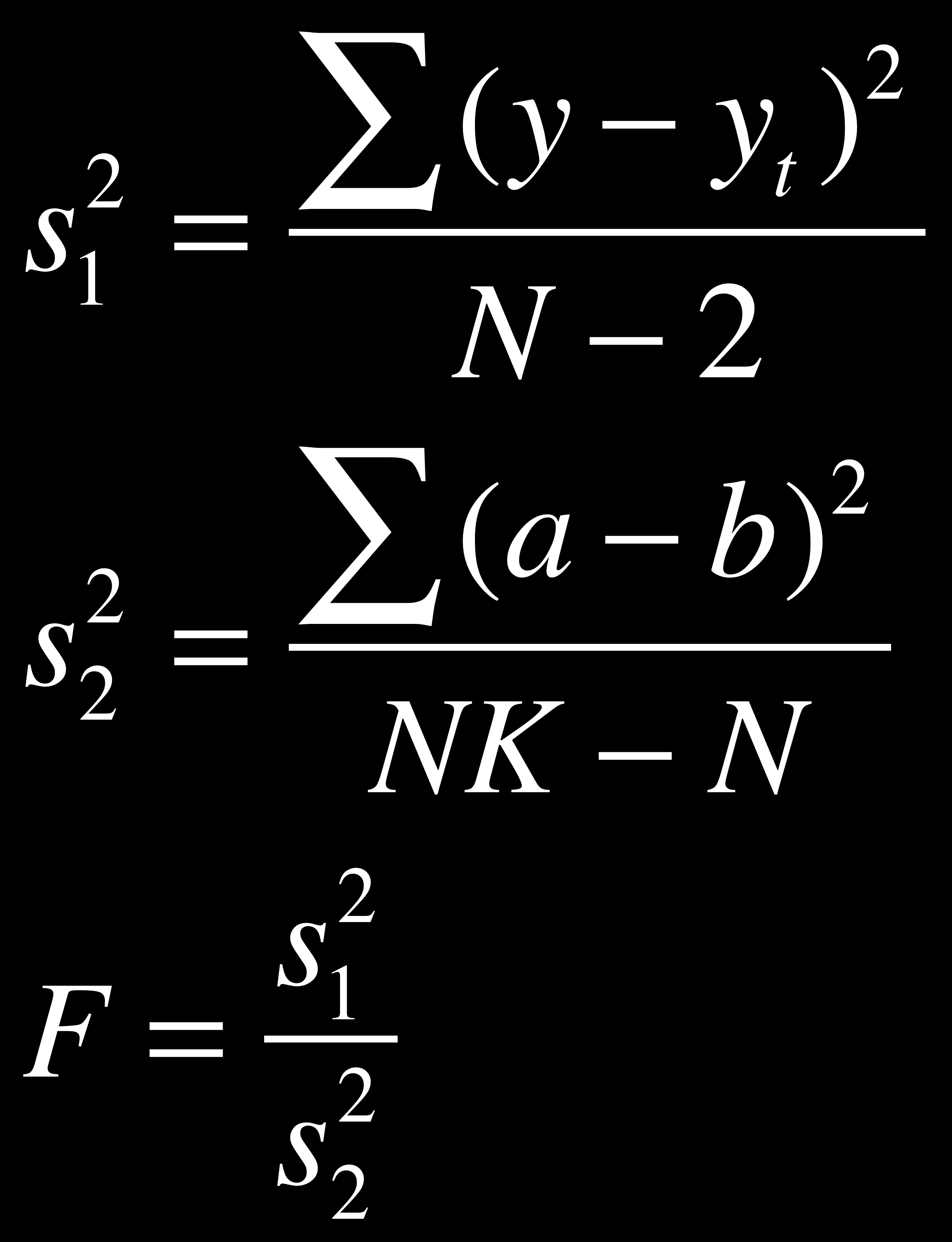 N= toplam ölçüm sayısı (örneğin 6 noktada 2 paralel için değer 12 dir) K= Her bir noktada tekrar sayısı (örneğin 2 paralel ise değer 2) NK= NxK (örneğin 12 toplam sayı x 2 tekrar = 24).