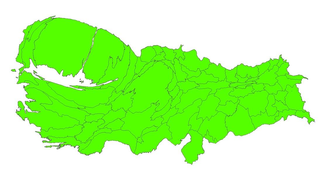 Yükseltiler - pürüzsüzden dengesiz ekonomik büyümeye Bir kaç nüfus yoğunlaşması ve arazide ortaya