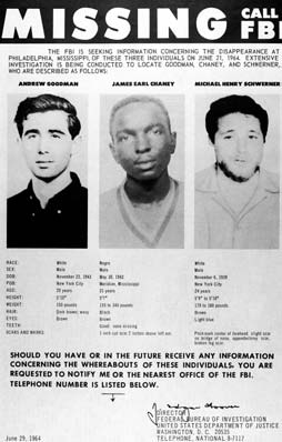 Kurbanlardan ikisinin beyaz olması nedeniyle, ve ortadan kaybolmaları 1964 yazı boyunca dedektifleri şaşkına çevirmiş olduğu için, tüm ülkenin ilgisini çeken bir dava haline geldi.