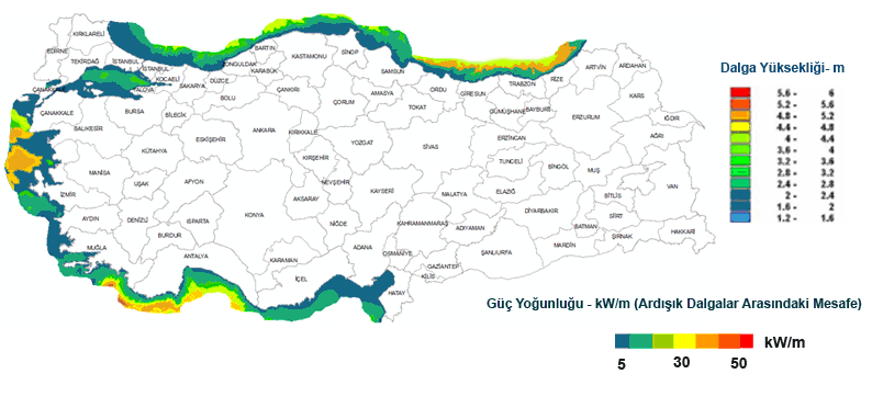 HARĠTASI ġekġl-4.türkġye DALGA ENERJĠSĠ POTANSĠYELĠ Kaynak: http://www.teknodan.com.tr/download/roportaj.