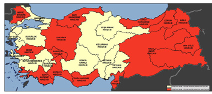 durumu, madencilik faaliyetleri, havzanın korunan alanları, su kaynakları.