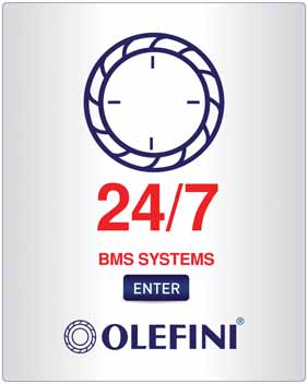 OLEFINI BMS-B NA OTOMASYON S STEM YEN ÜRÜN KODU AÇIKLAMA B R M F YAT YP.BMS Kart BMS Kart 180 Euro Cihaz Bafl na BMS Kurulumu 60 Euro BMS yaz l m (Olefini BMS) 1.