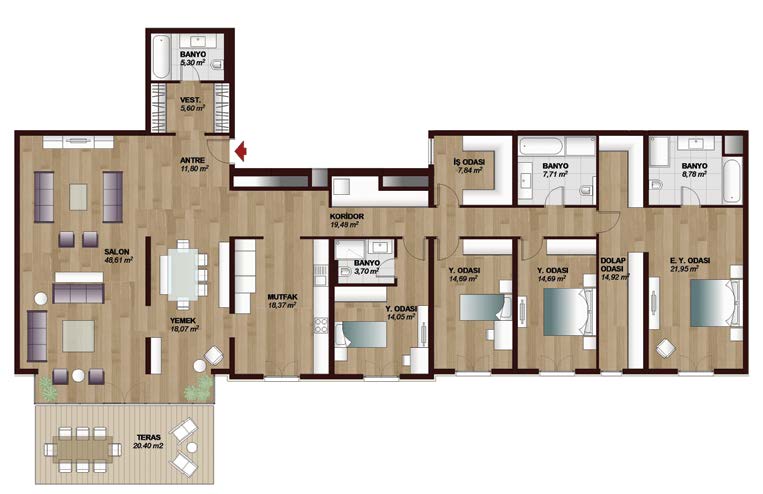 4F 4+1 DAİRE DAİRE NET