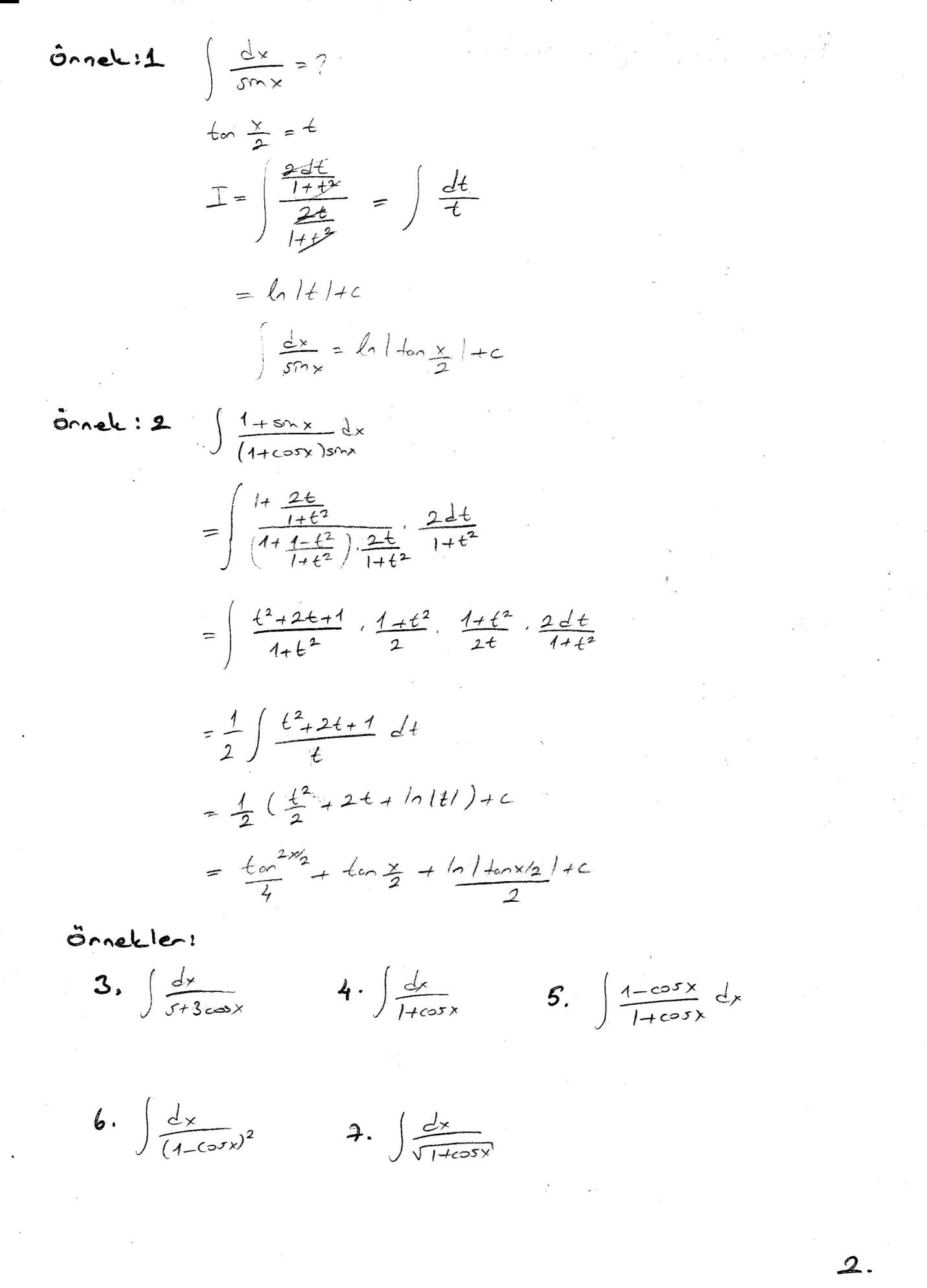 Genel Matematik Ders Notları