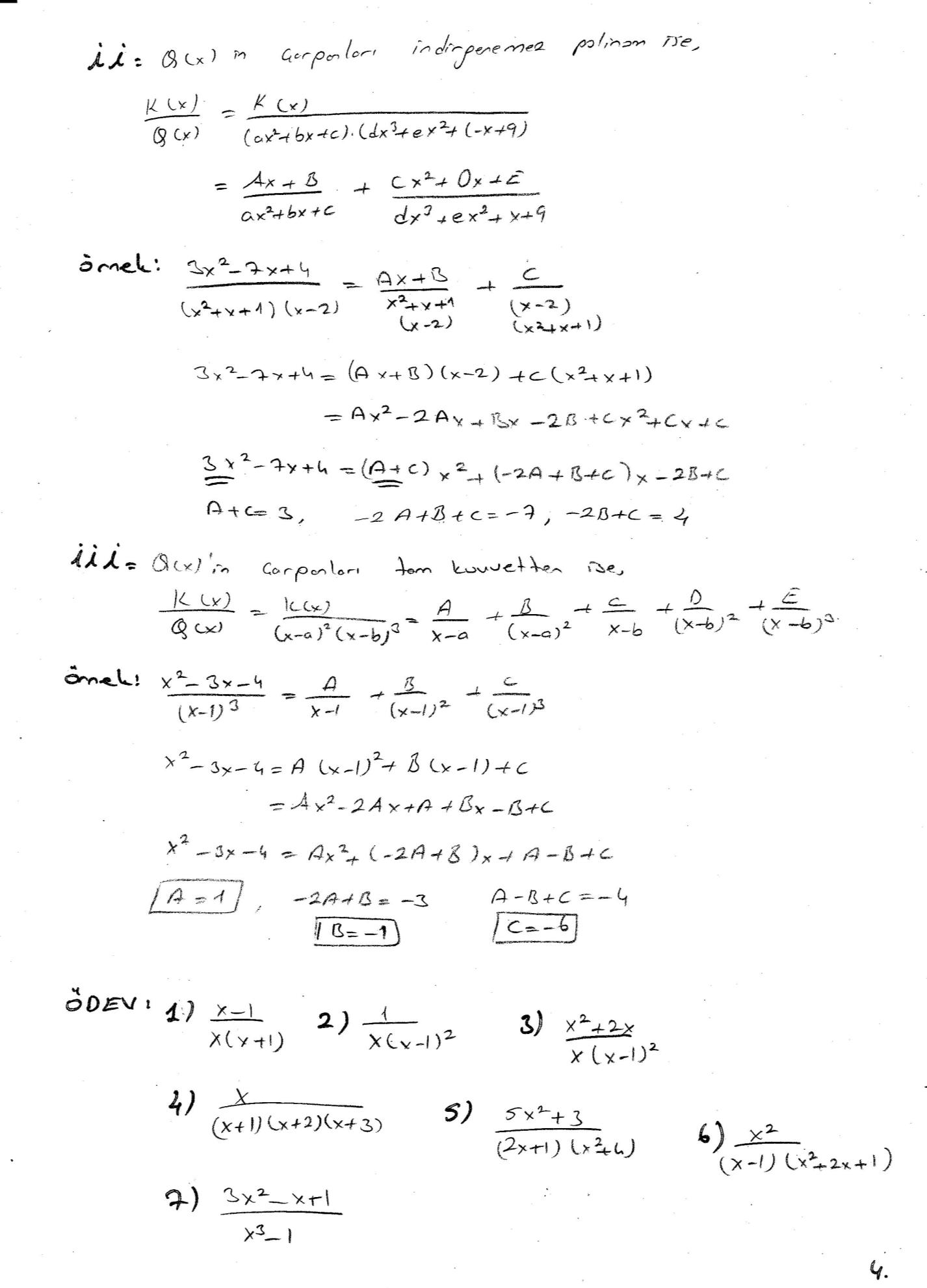 Genel Matematik Ders Notları