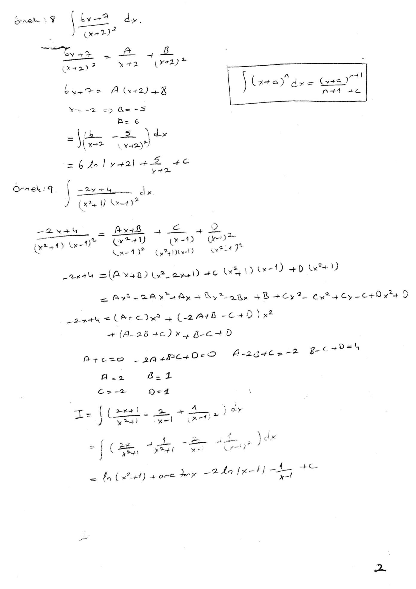 Genel Matematik-2 Ders Notları(