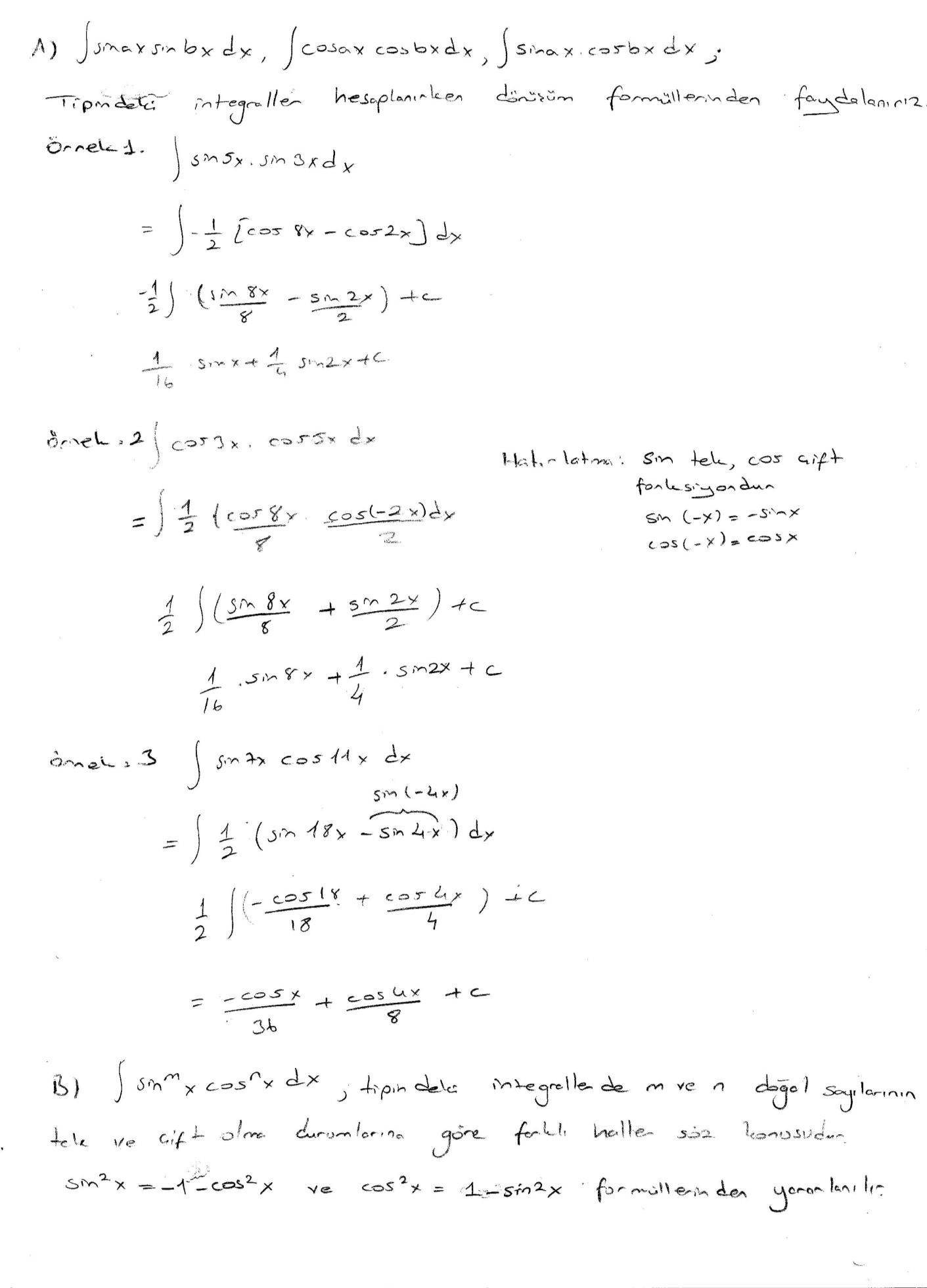 Genel Matematik-2 Ders Notları(