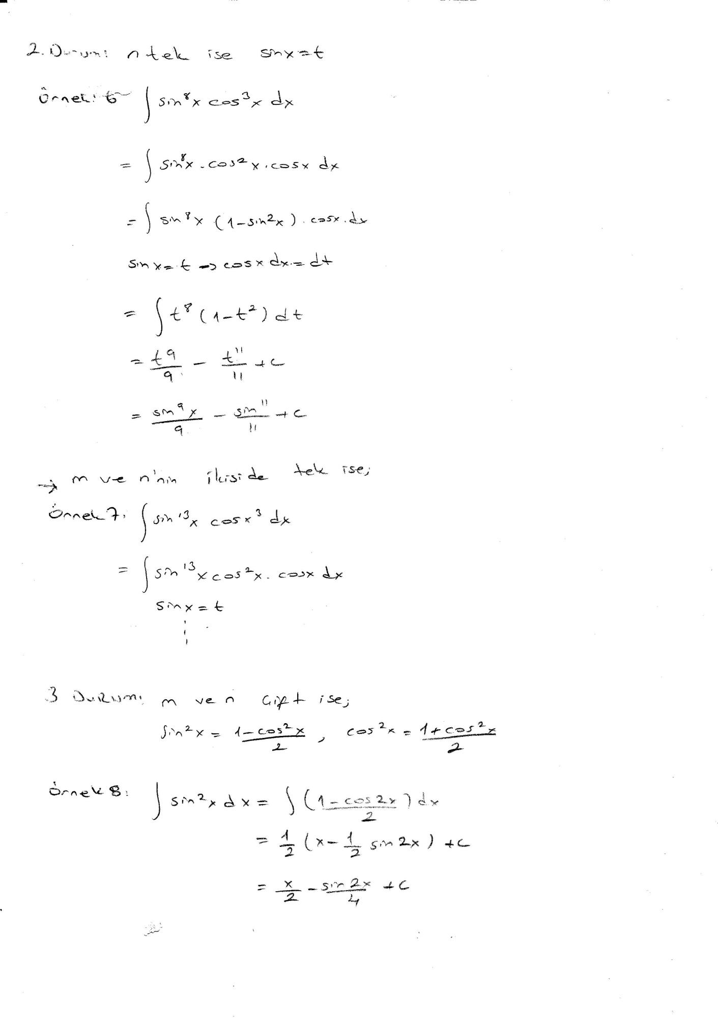 Genel Matematik-2 Ders Notları(