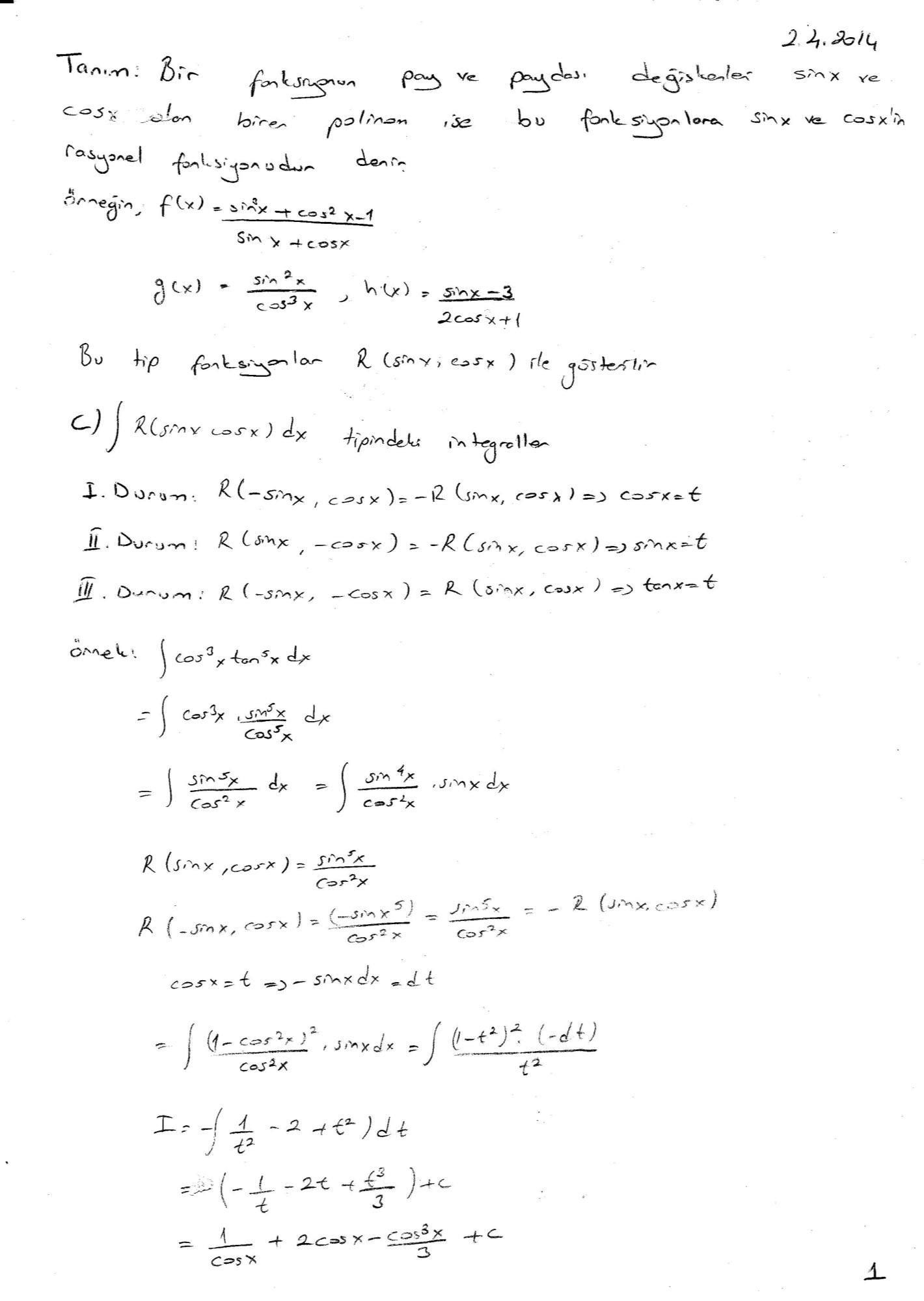 Genel Matematik Ders Notları