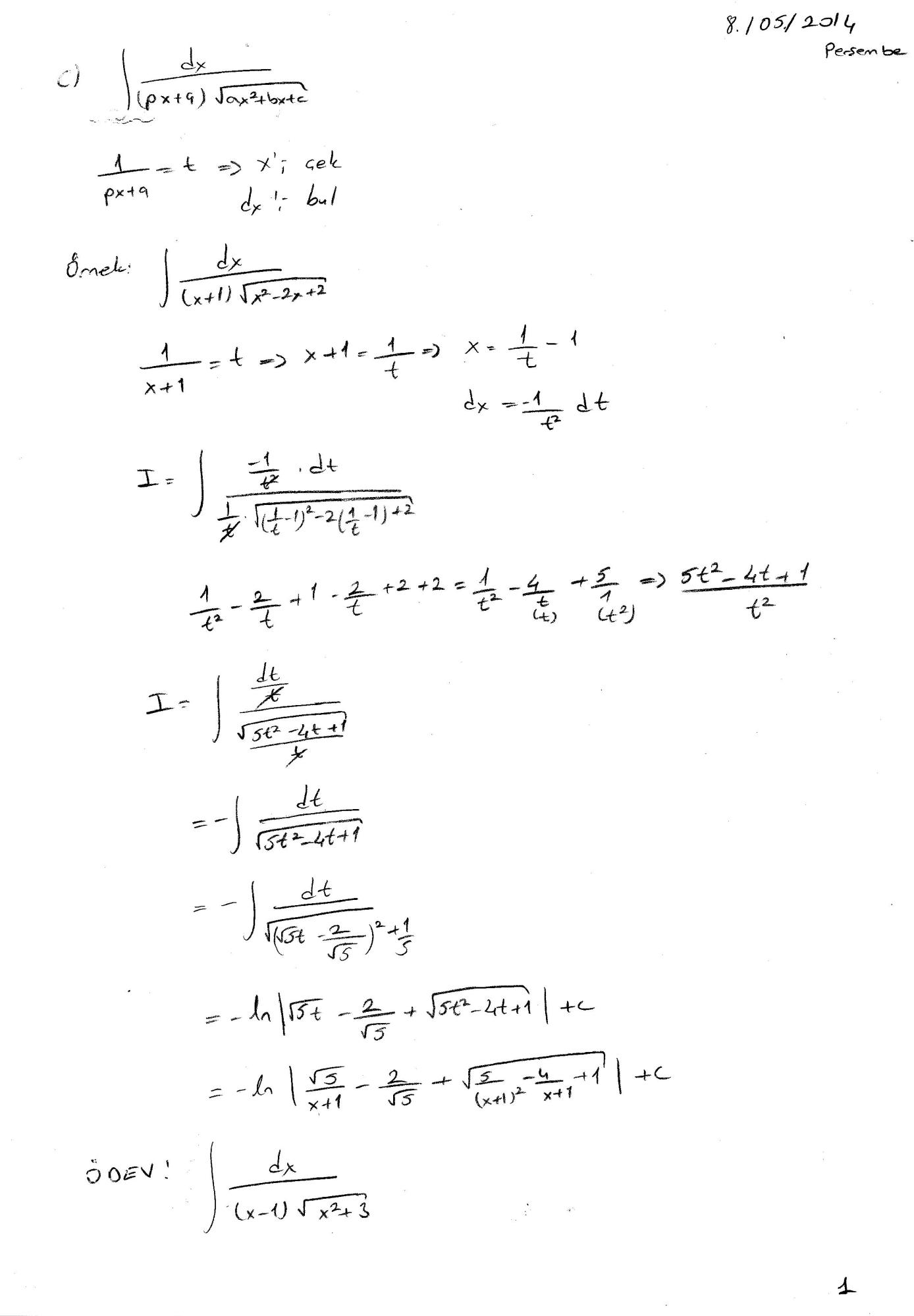 Genel Matematik Ders Notları