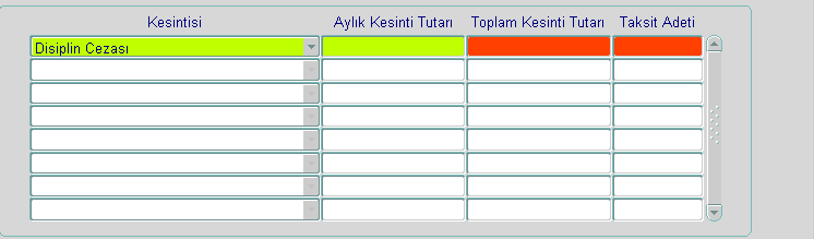 personelin maaşından kesilir ve SGK (Emekli Sandığına) gönderilmek üzere 361- Ödenecek