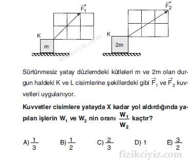 Bir çocuk 30Nuk sabit kuvvet uygulayarak cismi 5 saniye süresince 10m çekiyor.