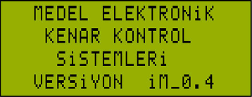 Aynı zamanda sisteme START vermek için kullanılır. Sistemi manuele alır. Aynı zamanda sistemi STOP etmek için kullanılır.