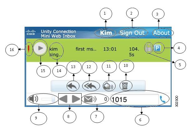 1 2 3 4 5 6 7 8 9 10 11 12 13 14 15 16 Oturum açtığınız hesabı görüntüler. Connection Mini Web Gelen Kutusu oturumunu kapatır. Connection Mini Web Gelen Kutusu Bilgilerinin görünümü.