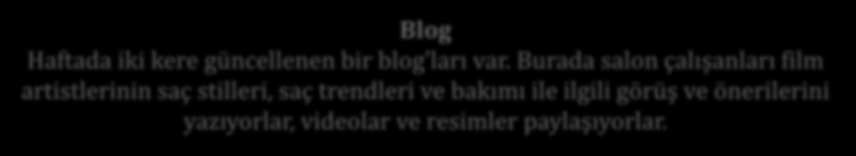 Blog Haftada iki kere güncellenen bir blog ları var.