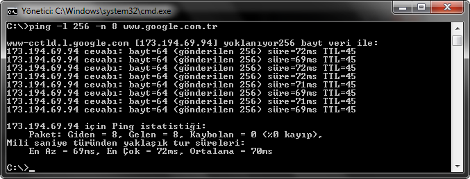 Paketin transferi sırasında oluşabilecek hataların hangi noktada meydana geldiğini anlamaya yarar. Tracert bu işlemi yaparken TTL değerini ve ICMP mesajlarını kullanır.