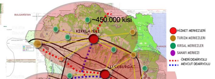 b. Hizmet ve Lojistik Merkezleri Hizmet ve lojistik merkezleri, bu planla getirilen nüfus ve üretim alanlarının ihtisaslaşmış hizmet gereksinimlerini sağlayacak merkezler olarak tasarlanmıştır.