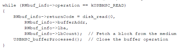 3.5.7 Yaratılan Depolama Alanı LPM0 dan sonra çalıştırılacak ilk fonksiyon mscprocessbuffer() dır. RWbuf_info yapısındaki operation alanını kontrol eder.