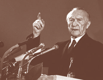 Konrad Adenauer Almanya'da Cumhurbaşkanlığı Yapmış Kişiler - Die Deutschen Bundespräsidenten Theodor Heuss 1949-1959 (FDP) Heinrich Lübke 1959-1969 (CDU) Gustav Heinemann 1969-1974