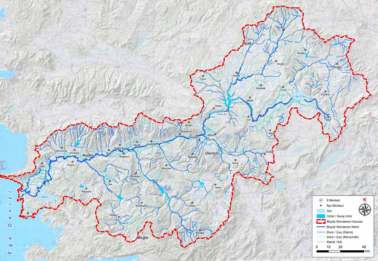 Harita 7 - Hidroloji Haritası 7.4. 7.1.