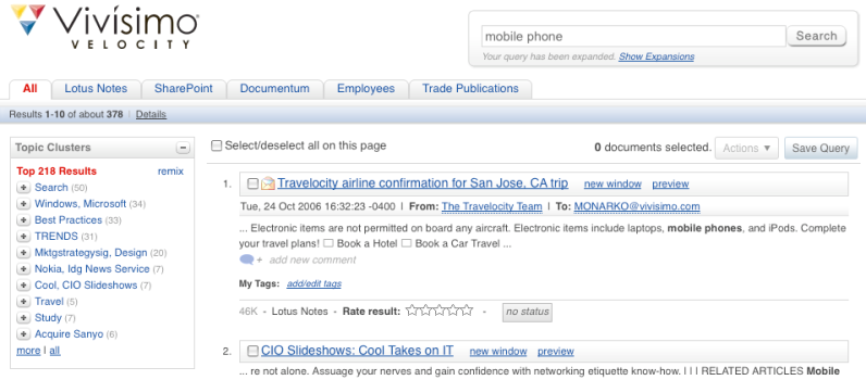 Indexing >> Searching >> Clustering Documents Documents Documents Documents Documents Documents Documents