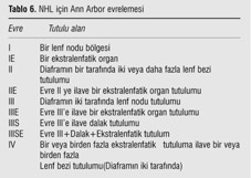 Lenfoma Komitesi tüm kliniklerde kullan lmak üzere lenfoma dosyas ve veri taban n kullan ma uygun hale getirmifltir D FFÜZ BÜYÜK B HÜCREL LENFOMA TEDA- V S DBBHL tedavisini afla daki bafll klar alt