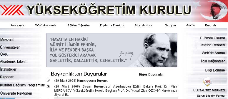 TEZLER 1987 Haziran ayı öncesi Türkiye de yapılmış tezler TÜBİTAK-TÜRDOK arşivlerinde yer alıyor. Bu tarihten sonra yapılan tezler ise YÖK tarafından toplanıyor.
