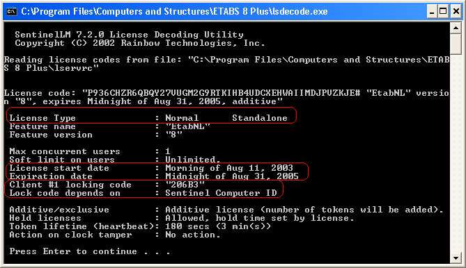 CSI Programları Kurulması, Kullanılması ve Sorunların Çözümü - Eylül 2005 - Sayfa 5 LİSANS KONTROLU ve KURMA PROBLEMLERİNİN ÇÖZÜMÜ LICENSE TROUBLE SHOOTING Koruma Kilit li ve Tek Kullanıcılı