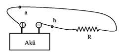 Bir kaynağın EMK sı, birim yük baģına yapılan iģ olarak tanımlanır ve birimi Volt tur. Bir kalem pilin EMK sı,5 volttur. ġekil.