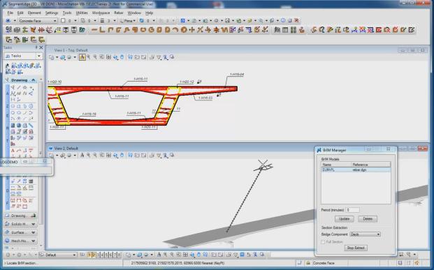 Mühendislik zamanından tasarruf ve verilerin yeniden girişini önlemek, ana BrIM hedeflerinden birisidir. RM Bridge Modeler, tüm köprü aks bilgilerinin (yatay ve düşey geometri) içe aktarımını sağlar.