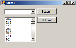 Örnek: Sayfaya 1 tane ComboBox, 1 tane ListBox 2 tane buton ekleyin. Birinci butona tıkladığımızde 0-100 arasından 100 tane sayıyı Combobox a attırın.