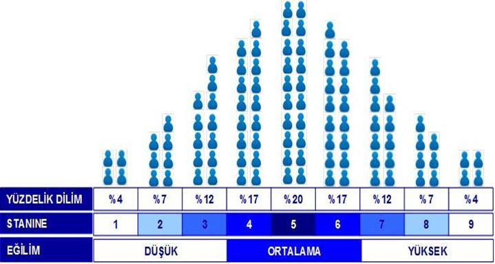 RAPORDAKİ PUANLAMALAR ipf raporunda genel olarak 2 çeşit puanlama kullanılır. Bu puanlar, istatistiksel olarak norm grubu üzerinden hesaplanır.