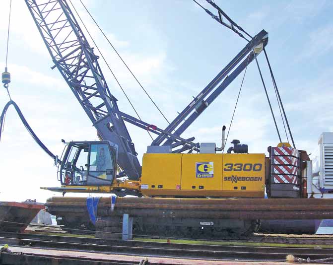 SENNEBOGEN 3300 / 110-130 TON MAKİNANIN ÖZELLİKLERİ MODEL : SENNEBOGEN 3300 Max. Radius : 48 m Max.