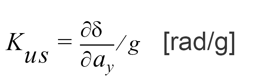 V hızıyla hareket eden bir taşıt için; dönemeç denklemleri; Kararlı durumdan dolayı; Vx, Vy ve ω sabittir. Merkezkaç kuvveti = Fc=m*R* ω 2 = m*v 2 x /R.