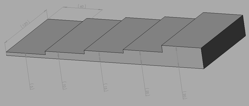 M. ULUDAG et al./ ISITES2014 Karabuk - TURKEY 1536 Şekil 1. Basamaklı yatay kalıp katı modeli Dökümler Sr ilaveli olarak iki farklı parametrede yapılmıştır.