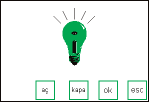 Dikifl fl Kurulum menüsü harici Setup butonuna bas n, menü ekrana gelecektir Sewing Light (dikifl fl ) seçin Ifl n aç lmas /kapat lmas on a (aç k) dokunun